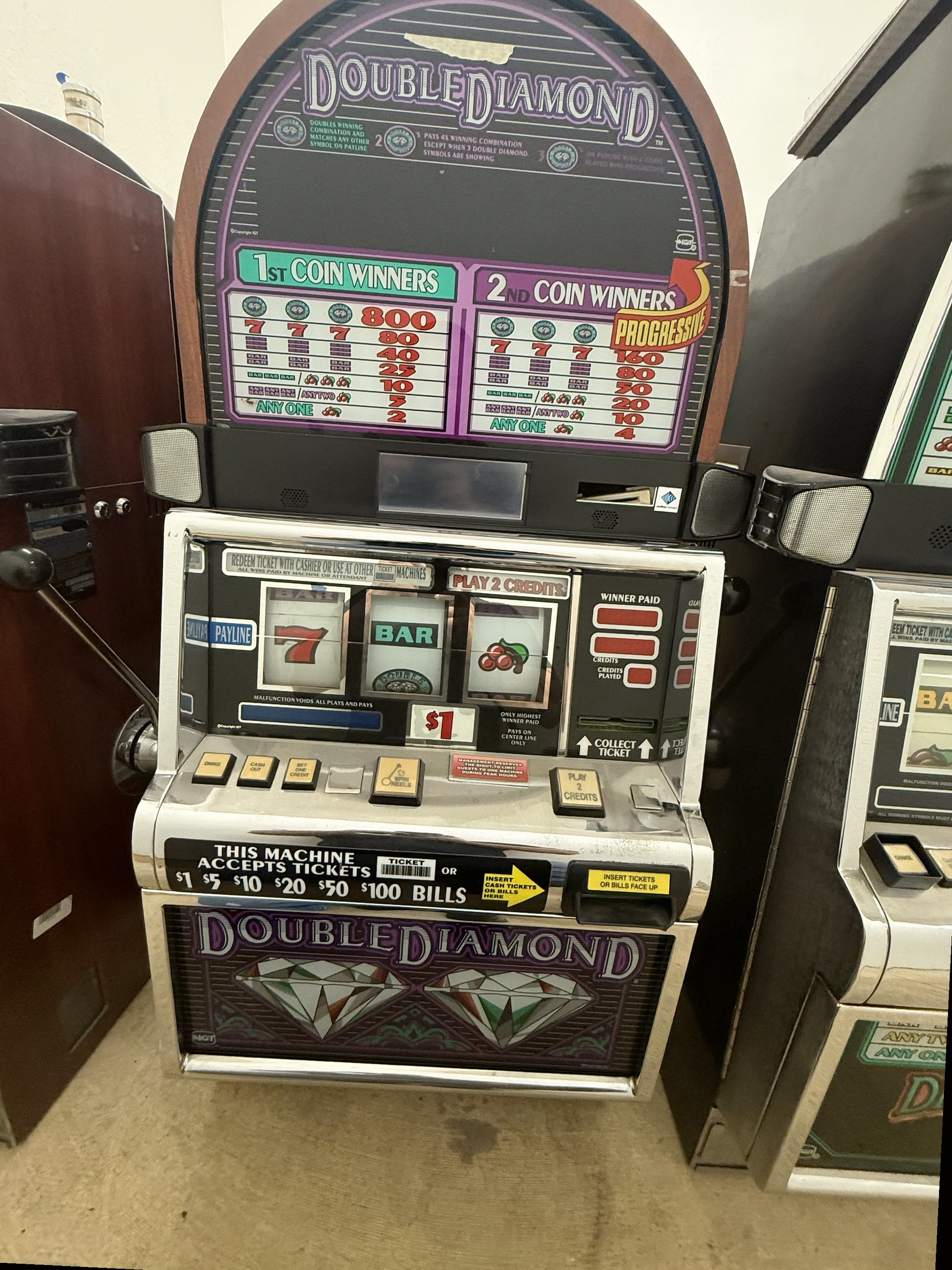 IGT Reel Spinner Double Diamond