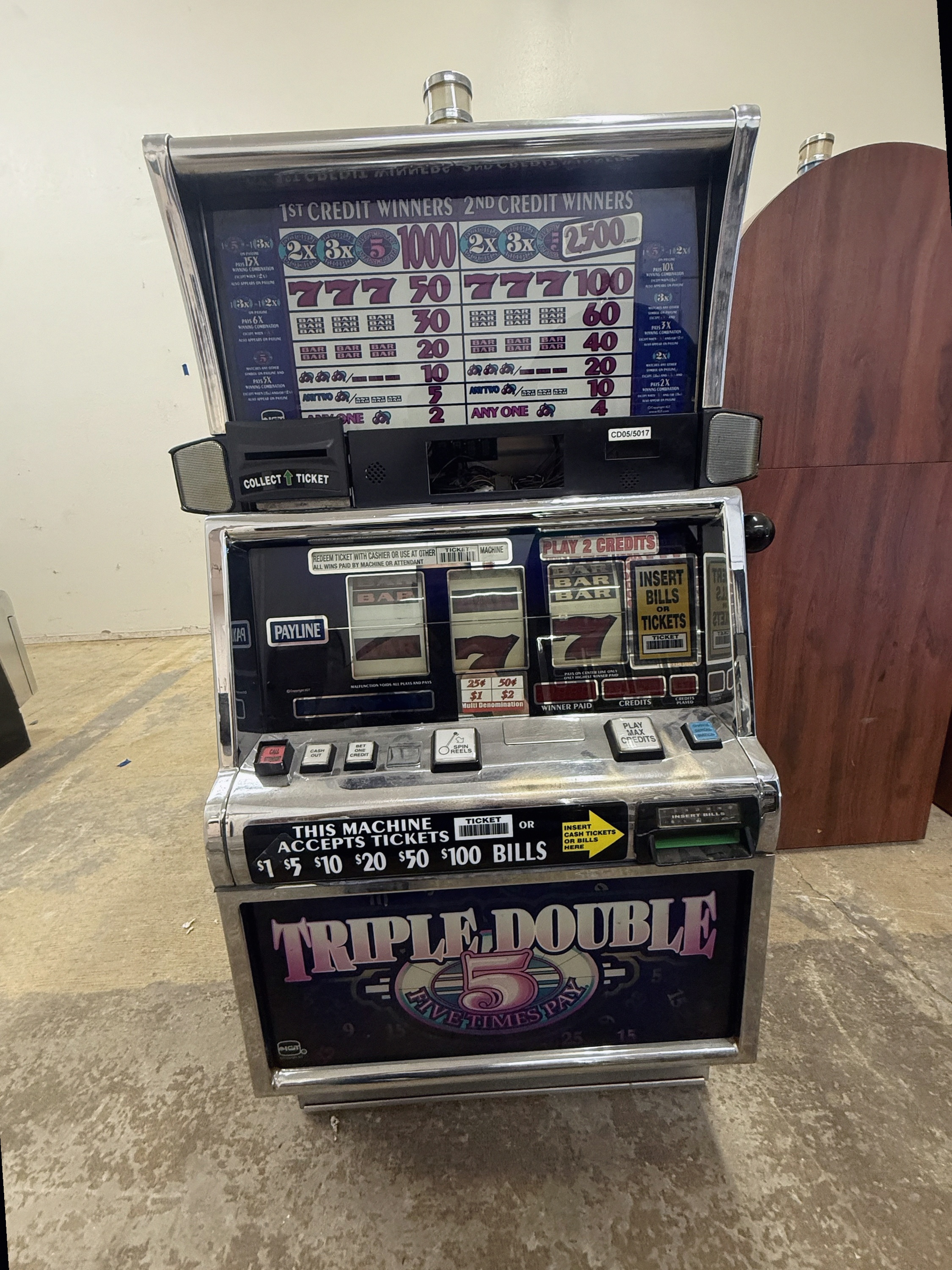 IGT Reel Spinner Triple Double 5 Times Pay