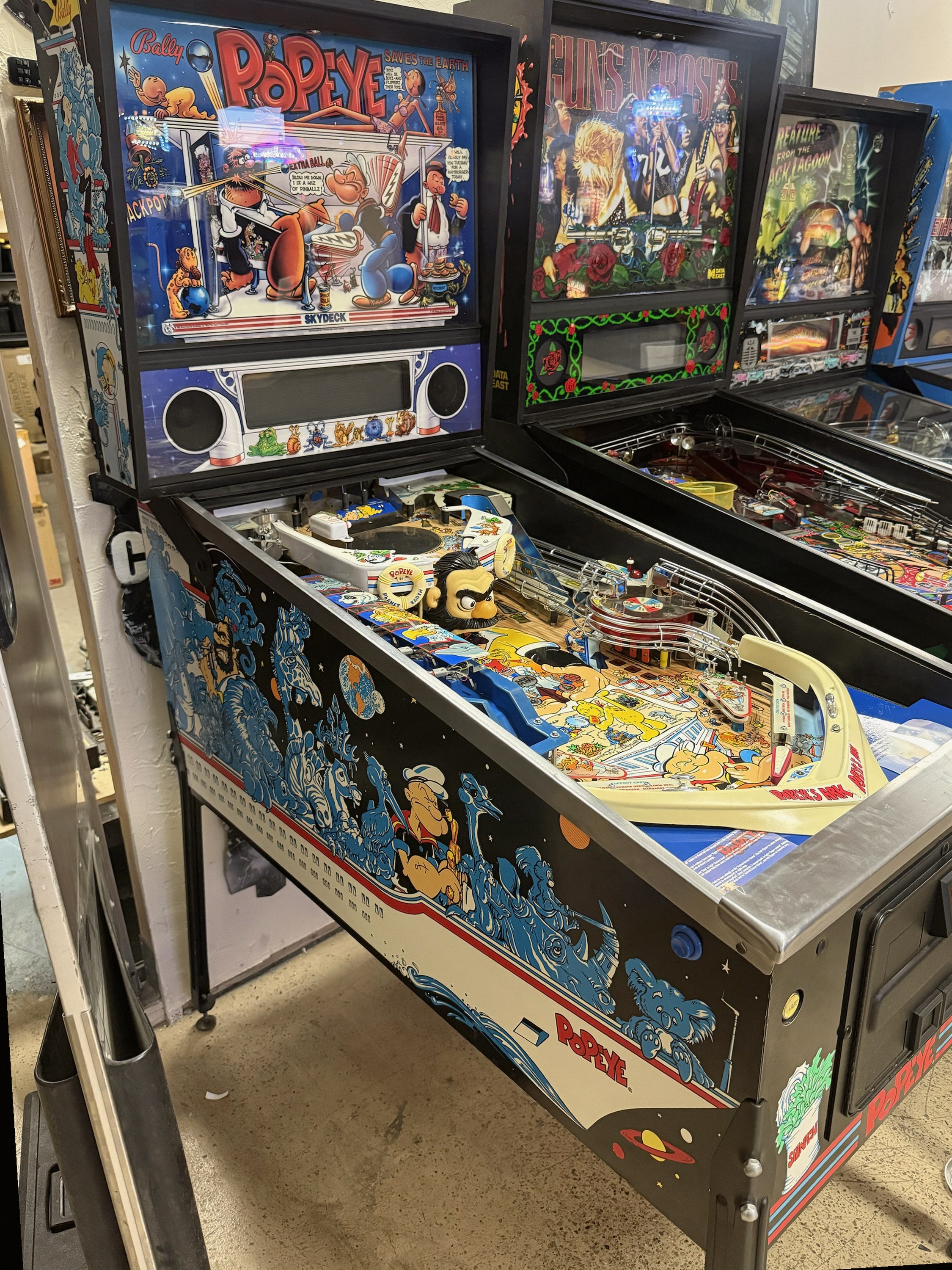 Popeye Pinball Machine